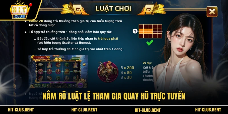 Sơn Tinh Thủy Tinh HITCLUB - Quay Hũ Ly Kỳ Nhận Thưởng Lớn 3 Nắm rõ luật lệ tham gia quay hũ trực tuyến
